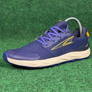 Altra Superior 6 Trail Running Shoes Womens 8 Navy Blue Yellow Athletic Sneakers